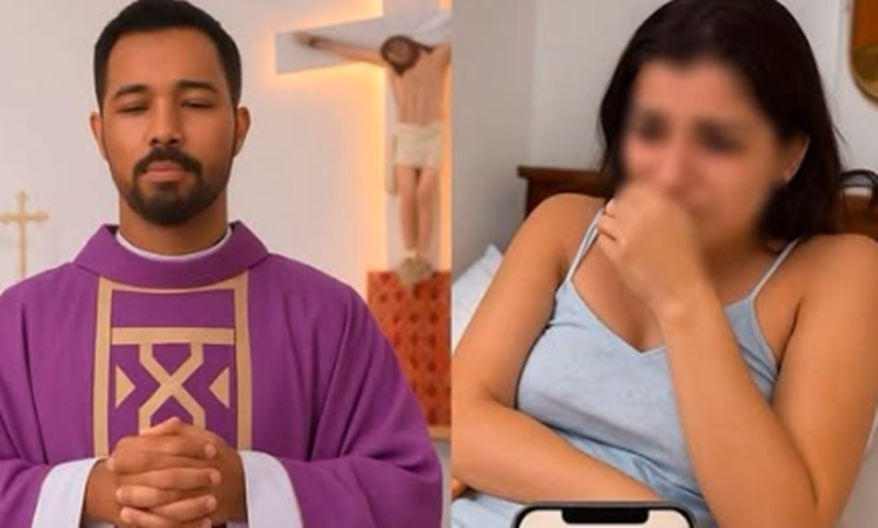 Padre fala pela 1ª vez após mulher ter sido flagrada com ele: “Sempre foi uma va…Ver mais