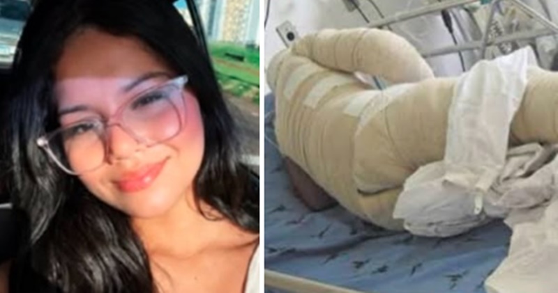 Jovem de 24 anos é hospitalizada após acidente